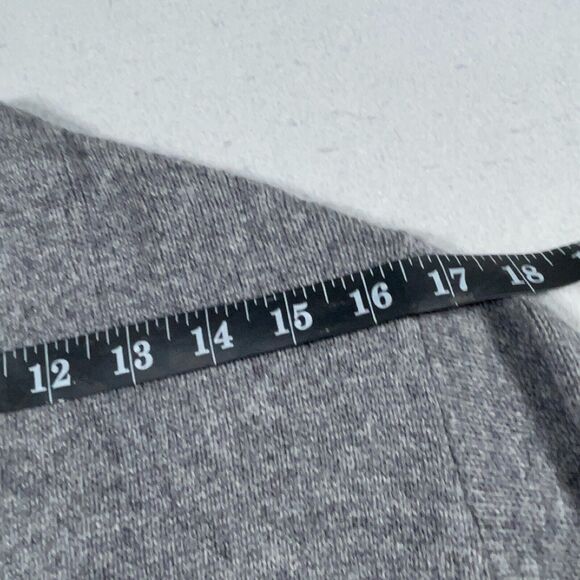 Halogen Cashmere Blend Cardigan XXS Petite Long Gray Sweater Open Front Winter - Picture 6 of 10